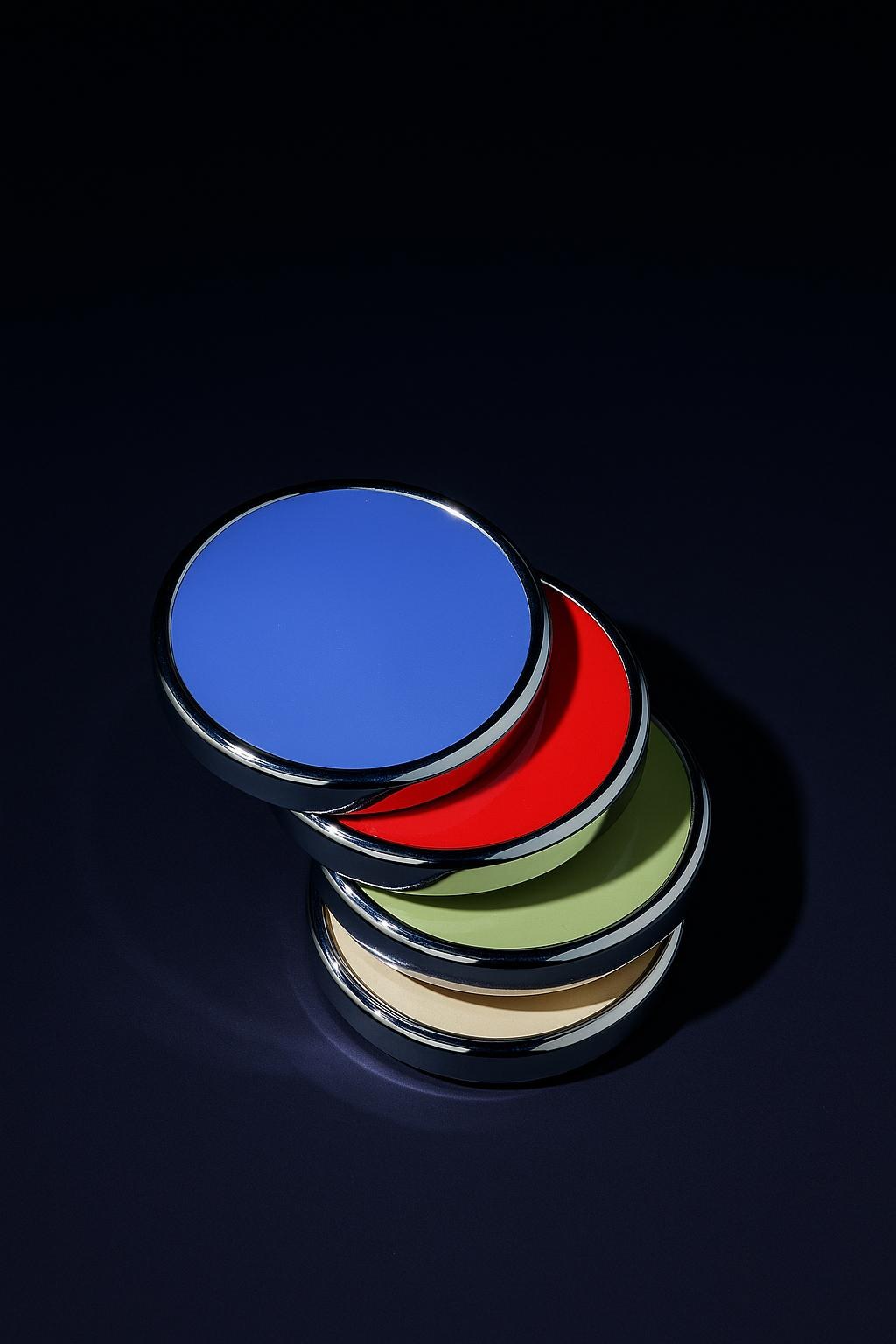 Chrome Ring Coaster Set